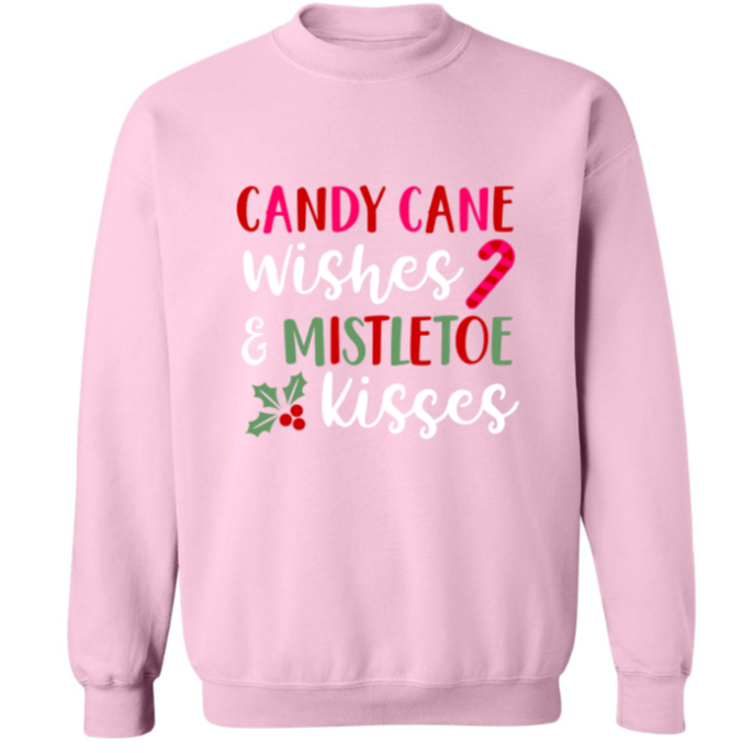 Candy Cane Wishes Crewneck Sweatshirt - Adult Unisex