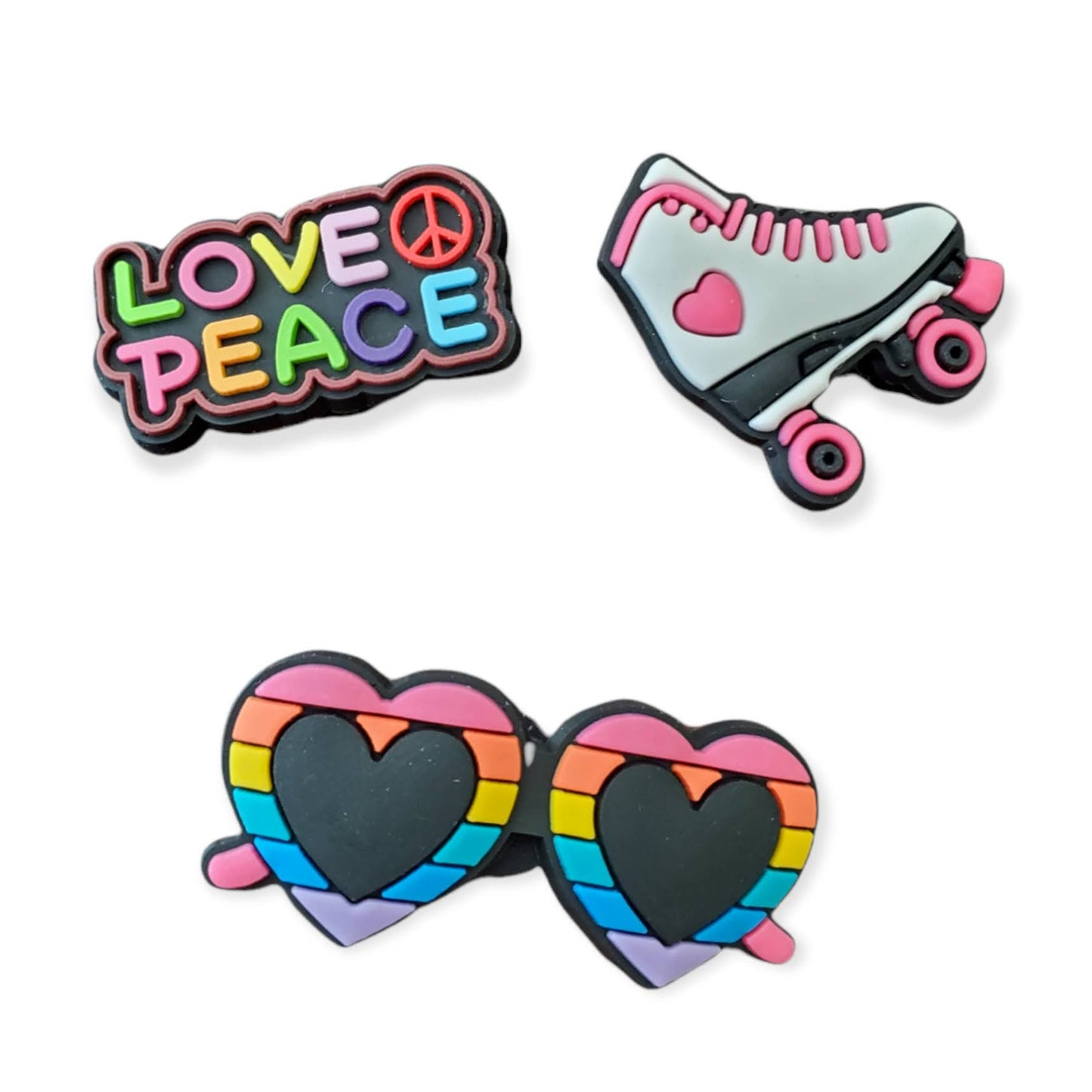 Peace Out Shoe Charms