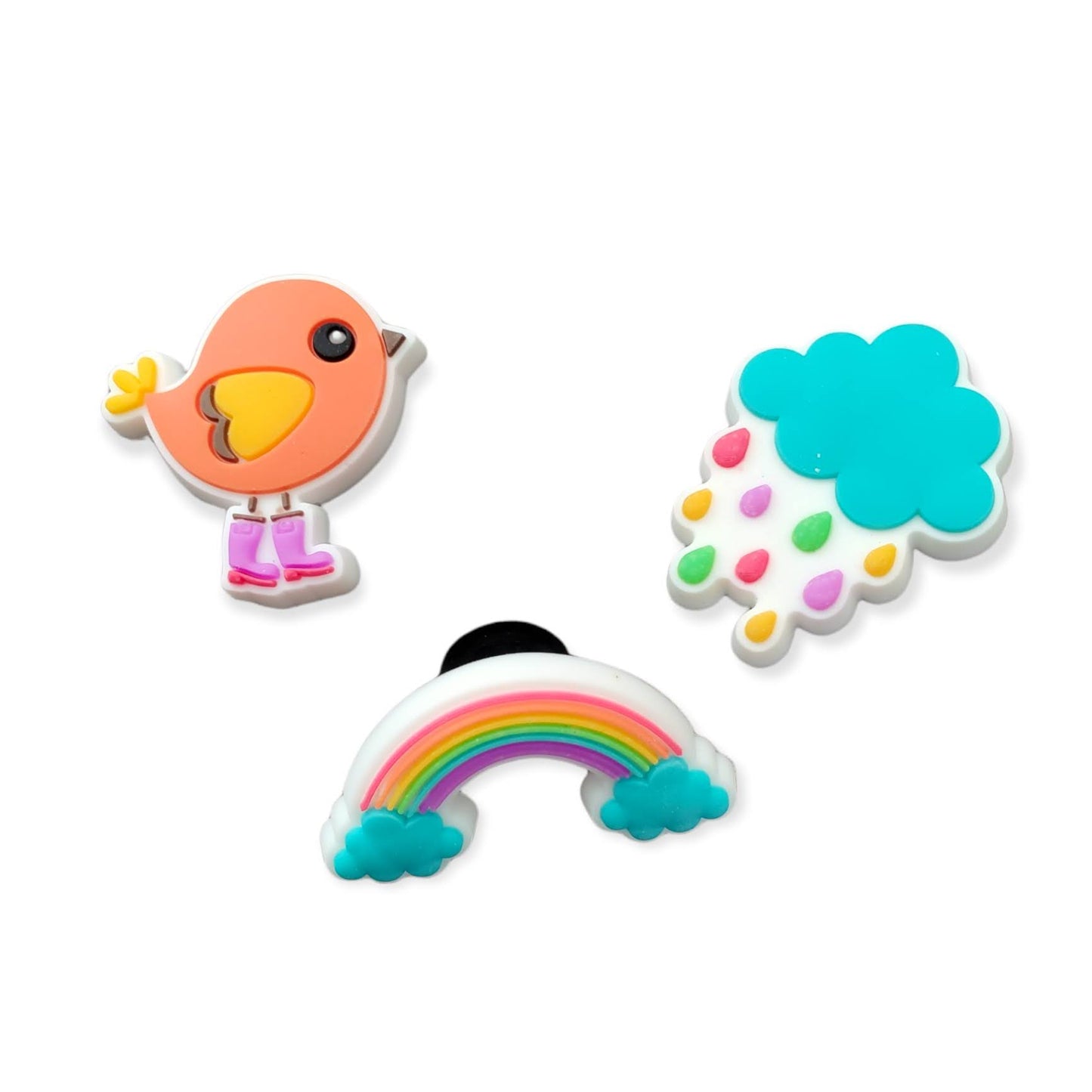 Rain to Rainbow Shoe Charms