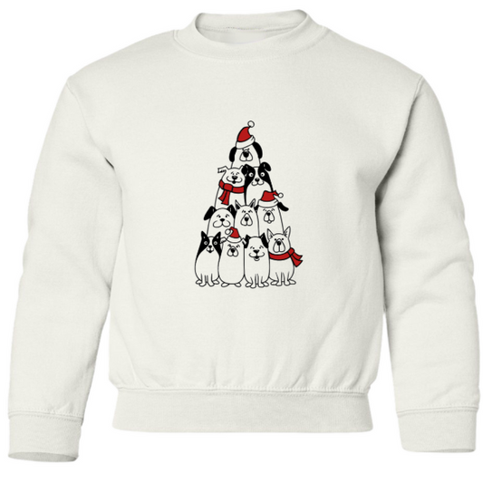 Christmas Dogs Crewneck Sweatshirt - Youth