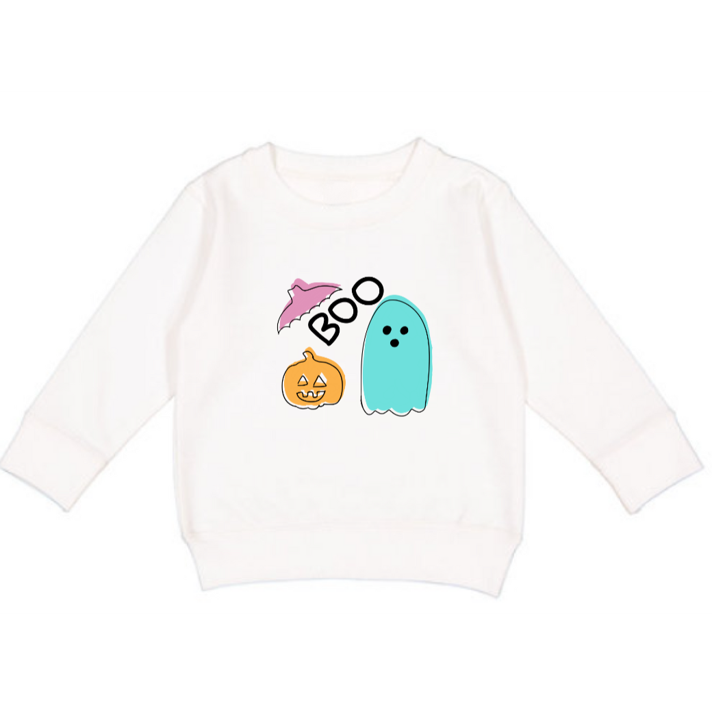 Halloween Boo Long Sleeve T-Shirt - Toddler