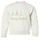 Merry Christmas Trees Crewneck Sweatshirt - Youth