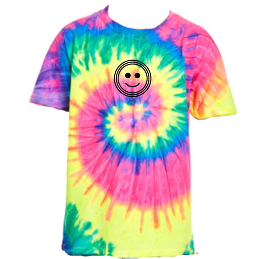 Tie Dye Happy Face T-Shirt - Youth