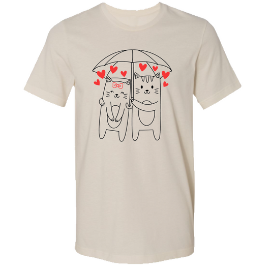 Cats in Love Retail Fit T-Shirt - Adult Unisex