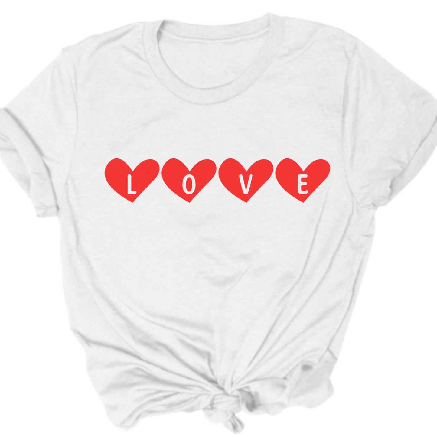 Hearts with Love Relaxed Fit T-Shirt - Adult Women