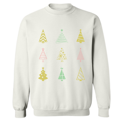 Christmas Trees Crewneck Sweatshirt - Adult Unisex