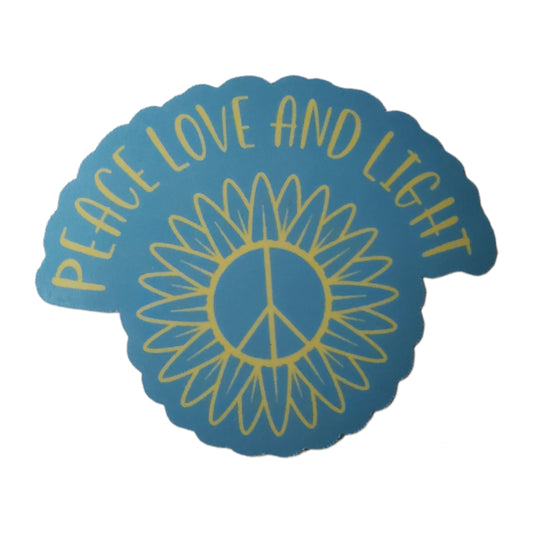 Peace Love and Light Vinyl Sticker