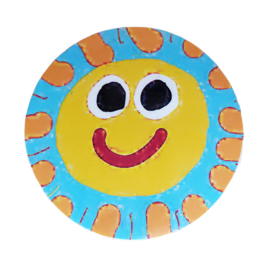 Googly Eyes Sun Vinyl Sticker