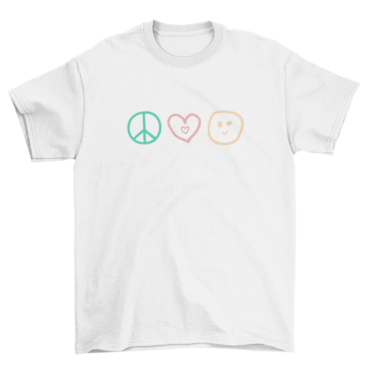 Peace Love and Happiness symbols T-Shirt - Toddler