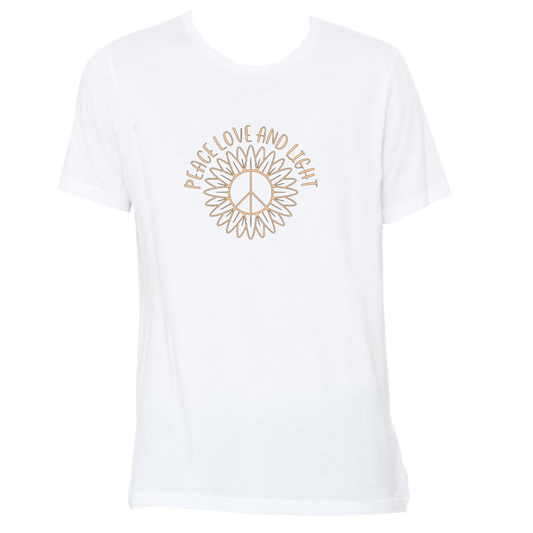 Peace Love and Light Retail Fit T-Shirt - Adult Unisex