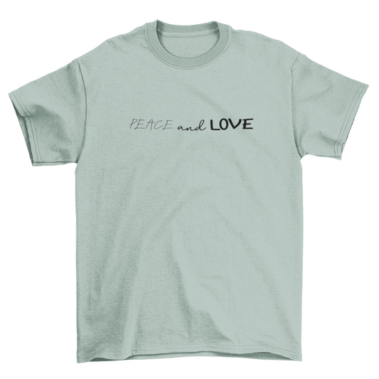 Peace and Love Relaxed Fit T-Shirt - Adult Women