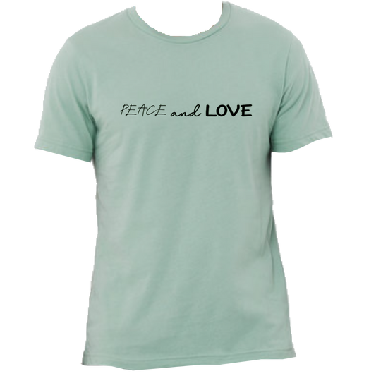 Peace and Love Retail Fit T-Shirt - Adult Unisex