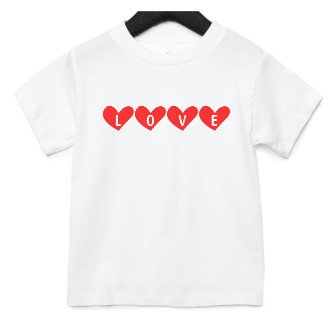 Hearts with Love T-Shirt - Toddler